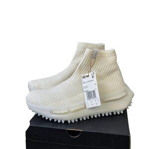 Adidas Womens NMD S1 Sock Shoes, Trainers, Sneakers, White/Beige, Size 7.5